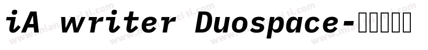 iA writer Duospace字体转换
